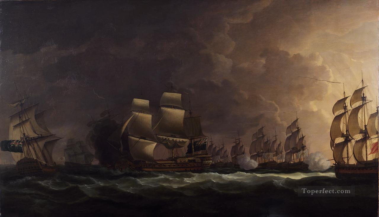 Serres Cape St Vincent Naval Battle Oil Paintings